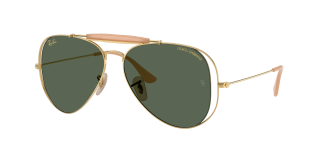 Óculos de sol Ray Ban 0RB3029M Dourados Aviador - 1