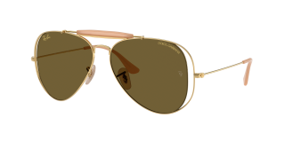Óculos de sol Ray Ban 0RB3029M Dourados Aviador - 1