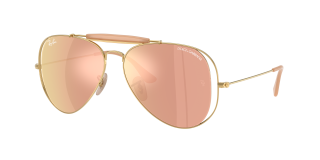 Óculos de sol Ray Ban 0RB3029M Dourados Aviador - 1