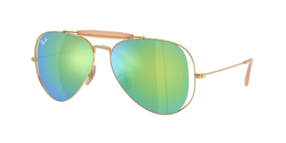 Óculos de sol Ray Ban 0RB3029M Dourados Aviador - 1