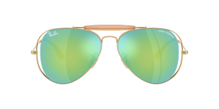 Óculos de sol Ray Ban 0RB3029M Dourados Aviador - 2