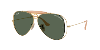 Óculos de sol Ray Ban 0RB3138M Dourados Aviador - 1