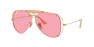 Óculos de sol Ray Ban 0RB3138M Dourados Aviador - 1