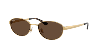 Óculos de sol Ray Ban 0RB3774D Dourados Ovalada - 1