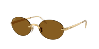 Óculos de sol Ray Ban 0RB3929 Dourados Ovalada - 1