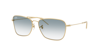 Óculos de sol Ray Ban 0RBR0102S CARAVAN REVERSE Dourados Quadrada - 1
