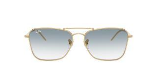 Óculos de sol Ray Ban 0RBR0102S CARAVAN REVERSE Dourados Quadrada - 2