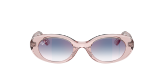 Óculos de sol Ray Ban Junior 0RJ9141S Rosa/Vermelho-Púrpura Ovalada - 2