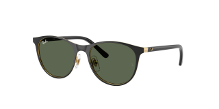 Óculos de sol Ray Ban Junior 0RJ9552S Preto Redonda - 1
