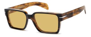 Óculos de sol David Beckham DB 7162/S DB Castanho Retangular - 1