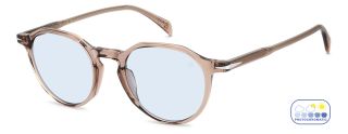Óculos de sol David Beckham DB 1217/S DB Rosa/Vermelho-Púrpura Ovalada - 1