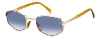 Óculos de sol David Beckham DB 1129/S DB Dourados Retangular - 1