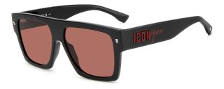 Óculos de sol Dsquared2 ICON 0030/S DS Preto Retangular - 1