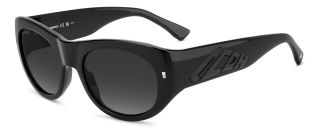 Óculos de sol Dsquared2 ICON 0028/S DS Preto Ovalada - 1