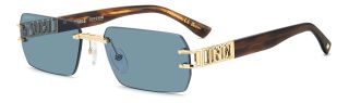 Óculos de sol Dsquared2 D2 0189/S DS Dourados Retangular - 1