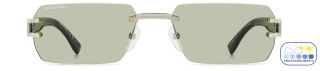 Óculos de sol Dsquared2 D2 0189/S DS Dourados Retangular - 2