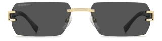 Óculos de sol Dsquared2 D2 0189/S DS Dourados Retangular - 2