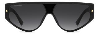 Óculos de sol Dsquared2 D2 0201/S DS Preto Ovalada - 2