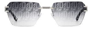 Óculos de sol Dsquared2 D2 0173/S DS Prateados Retangular - 2