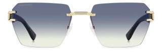 Óculos de sol Dsquared2 D2 0173/S DS Dourados Retangular - 2