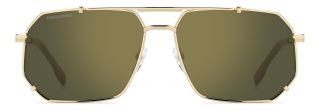 Óculos de sol Dsquared2 D2 0175/S DS Dourados Retangular - 2