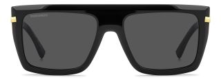 Óculos de sol Dsquared2 D2 0177/S DS Preto Retangular - 2