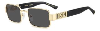 Óculos de sol Dsquared2 D2 0156/S DS Dourados Retangular - 1