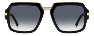 Óculos de sol Dsquared2 D2 0159/S DS Preto Quadrada - 2