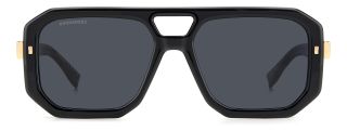 Óculos de sol Dsquared2 D2 0105/S DS Preto Retangular - 2