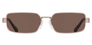 Óculos de sol LOVE MOSCHINO MOL100/S ML Dourados Retangular - 2