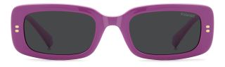 Óculos de sol Polaroid Kids PLD 8071/S PK Rosa/Vermelho-Púrpura Retangular - 2