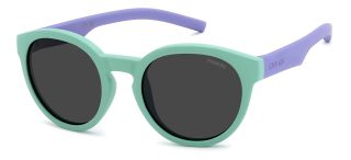 Óculos de sol Polaroid Kids PLD 8019/S PK Azul Redonda - 1
