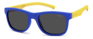 Óculos de sol Polaroid Kids PLD 8020/S PK Azul Retangular - 1