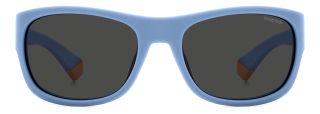 Óculos de sol Polaroid Kids PLD 8064/S PK Azul Retangular - 2