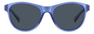 Óculos de sol Polaroid Kids PLD 8066/S PK Azul Retangular - 2