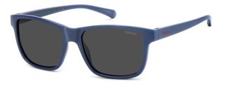 Óculos de sol Polaroid Kids PLD 8067/S PK Azul Retangular - 1
