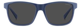 Óculos de sol Polaroid Kids PLD 8067/S PK Azul Retangular - 2