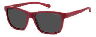 Óculos de sol Polaroid Kids PLD 8067/S PK Vermelho Retangular - 1