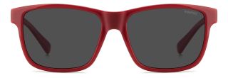 Óculos de sol Polaroid Kids PLD 8067/S PK Vermelho Retangular - 2