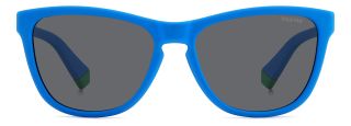 Óculos de sol Polaroid Kids PLD 8056/S PK Azul Retangular - 2