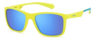 Óculos de sol Polaroid Kids PLD 8053/S PK Amarelo Retangular - 1