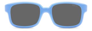 Óculos de sol Polaroid Kids PLD K005 CL-ON PK Azul Retangular - 2
