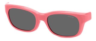 Óculos de sol Polaroid Kids PLD K006 CL-ON PK Rosa/Vermelho-Púrpura Retangular - 1
