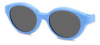 Óculos de sol Polaroid Kids PLD K007 CL-ON PK Azul Redonda - 1