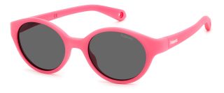 Óculos de sol Polaroid Kids PLD K007/S PK Rosa/Vermelho-Púrpura Redonda - 1
