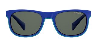 Óculos de sol Polaroid Kids PLD 8035/S PK Azul Retangular - 2