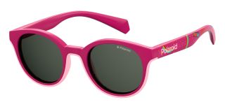 Óculos de sol Polaroid Kids PLD 8036/S PK Rosa/Vermelho-Púrpura Ovalada - 1