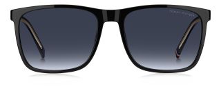 Óculos de sol Tommy Hilfiger TH 2390/S TH Preto Retangular - 2