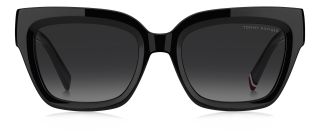Óculos de sol Tommy Hilfiger TH 2402/S TH Preto Retangular - 2