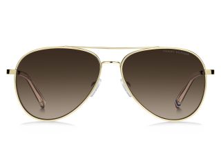 Óculos de sol Tommy Hilfiger TH 2336/S TH Dourados Aviador - 2